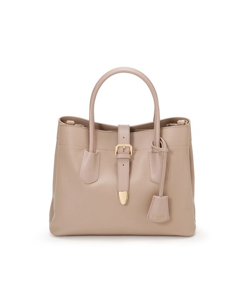 Breath TOPKAPI（ブレストプカピ）の「【Breath TOPKAPI】RIPPLE リプル バックル ショルダー付き B5 トートバッグ（トートバッグ・レディース・オフホワイト/ブラック/グレイッシュベージュ・FREE）」の19枚目の写真