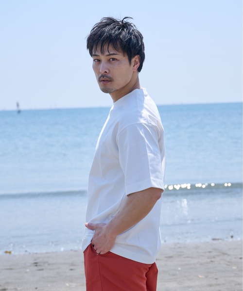 Sunny Smith(サニースミス)の「SunnySmith無地ボディプレーティング天竺Tシャツ(Tシャツ/カットソー・メンズ・チャコール/アッシュグレー/オフホワイト・LARGE/MEDIUM/SMALL)」の17枚目の写真