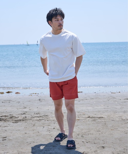 Sunny Smith(サニースミス)の「SunnySmith無地ボディプレーティング天竺Tシャツ(Tシャツ/カットソー・メンズ・チャコール/アッシュグレー/オフホワイト・LARGE/MEDIUM/SMALL)」の18枚目の写真