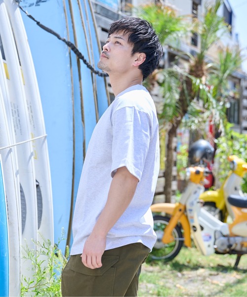 Sunny Smith(サニースミス)の「SunnySmith無地ボディプレーティング天竺Tシャツ(Tシャツ/カットソー・メンズ・チャコール/アッシュグレー/オフホワイト・LARGE/MEDIUM/SMALL)」の20枚目の写真