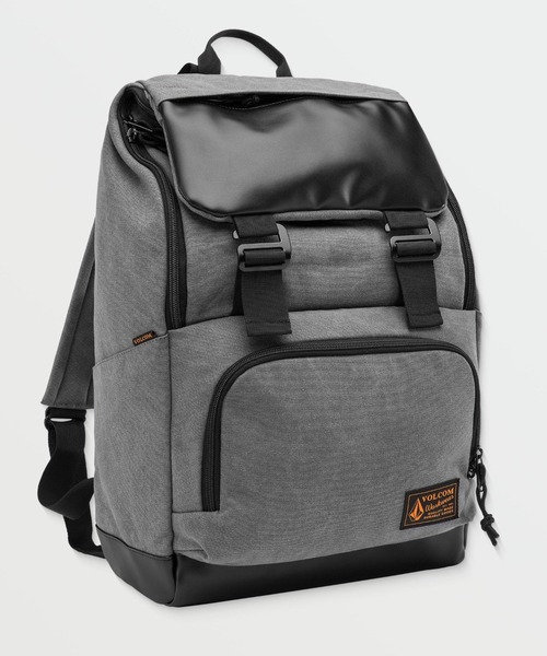 VOLCOM（ボルコム）の「VOLCOM/ボルコム】 Charter Ruck Backpack /フラップトップバックパック・リュックサック（バックパック/リュック・メンズ・グレー・FREE）」の4枚目の写真