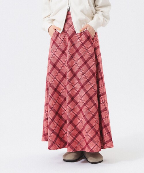 BEAMS BOY（ビームスボーイ）の「【2/5再値下げ】チェック ロング Aライン スカート（スカート・レディース・ブラウン/レッド・1/2）」の20枚目の写真