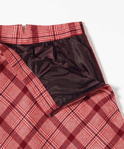 BEAMS BOY（ビームスボーイ）の「【2/5再値下げ】チェック ロング Aライン スカート（スカート・レディース・ブラウン/レッド・1/2）」の8枚目の写真