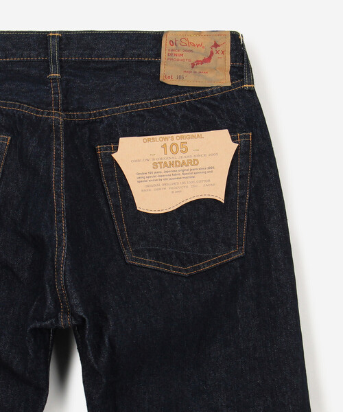 orSlow（オアスロウ）の「orSlow | 105 STANDARD SELVEDGE DENIM MEN（デニムパンツ・メンズ・インディゴブルー・2/4/1/3）」の7枚目の写真