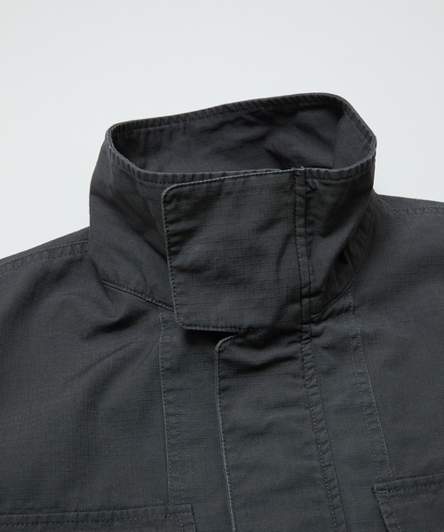 bal（バル）の「CURB POCKET  FIELD JACKET（ミリタリージャケット・メンズ・グレー/ブラック/カーキ・3/2/1）」の19枚目の写真