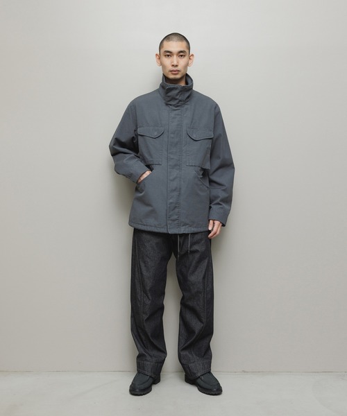 bal（バル）の「CURB POCKET  FIELD JACKET（ミリタリージャケット・メンズ・グレー/ブラック/カーキ・3/2/1）」の9枚目の写真