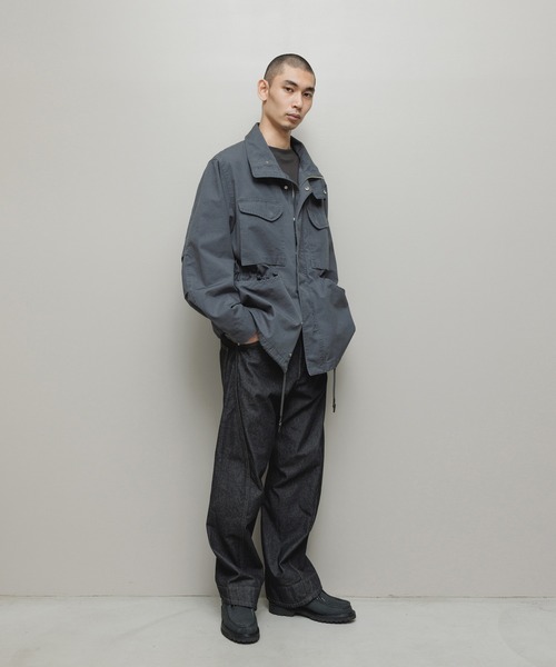 bal（バル）の「CURB POCKET  FIELD JACKET（ミリタリージャケット・メンズ・グレー/ブラック/カーキ・3/2/1）」の12枚目の写真