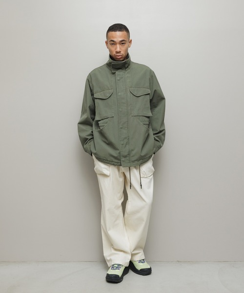 bal（バル）の「CURB POCKET  FIELD JACKET（ミリタリージャケット・メンズ・グレー/ブラック/カーキ・3/2/1）」の15枚目の写真