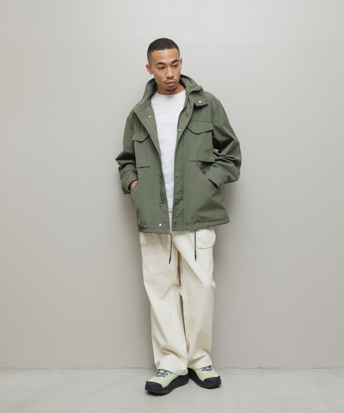 bal（バル）の「CURB POCKET  FIELD JACKET（ミリタリージャケット・メンズ・グレー/ブラック/カーキ・3/2/1）」の16枚目の写真