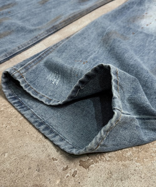 CALIFORNIA OUTFITTERS(カリフォルニア アウトフィッターズ)の「7E9 ヴィンテージ風 クラッシュ バレルレッグパンツ(デニムパンツ・メンズ・ブルー・S/M/L)」の11枚目の写真