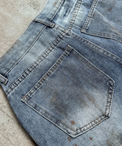 CALIFORNIA OUTFITTERS(カリフォルニア アウトフィッターズ)の「7E9 ヴィンテージ風 クラッシュ バレルレッグパンツ(デニムパンツ・メンズ・ブルー・S/M/L)」の12枚目の写真