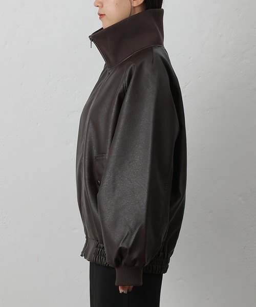 セール】フェイクレザーMA-1（ライダースジャケット）｜COLONY 2139