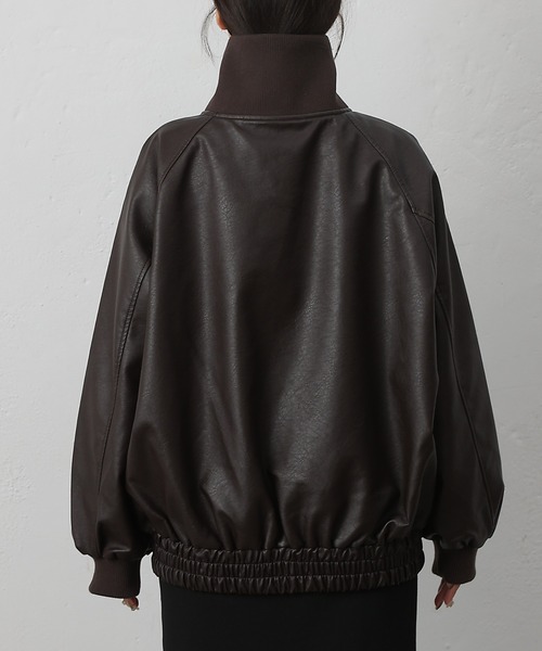 セール】フェイクレザーMA-1（ブルゾン）｜COLONY 2139