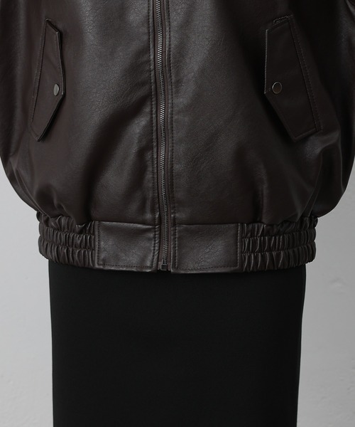 フェイクレザーMA-1（ライダースジャケット）｜COLONY 2139（コロニー