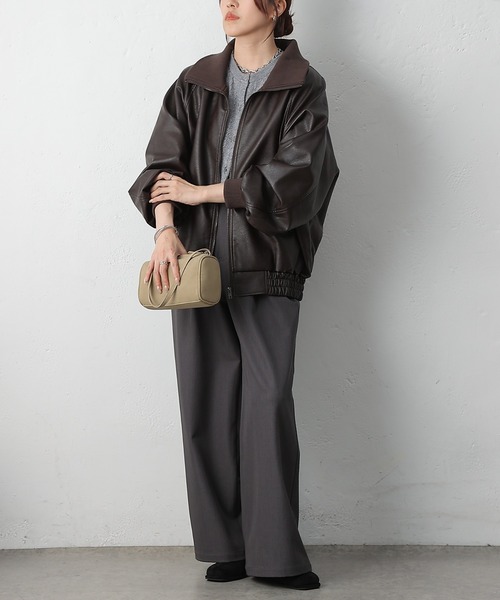 セール】フェイクレザーMA-1（ライダースジャケット）｜COLONY 2139