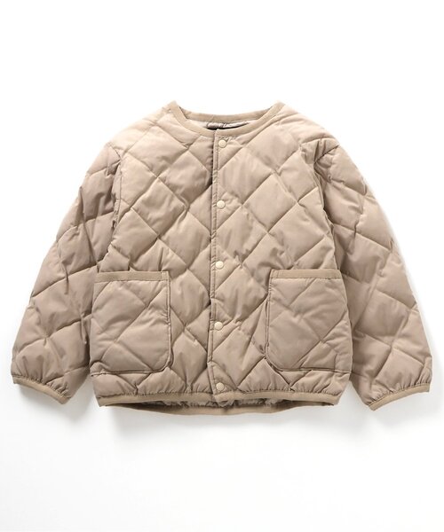 BREEZE（ブリーズ）の「【洗える】インナーキルトジャケット（ブルゾン・キッズ・レインボー/チェック/ピンク/カーキ/ブラック/ベージュ・90/100/110/120/130/140/160/150）」の20枚目の写真