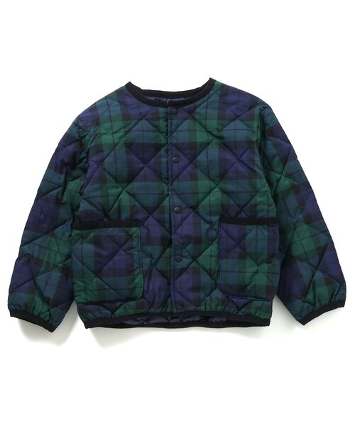BREEZE（ブリーズ）の「【洗える】インナーキルトジャケット（ブルゾン・キッズ・レインボー/チェック/ピンク/カーキ/ブラック/ベージュ・90/100/110/120/130/140/160/150）」の13枚目の写真