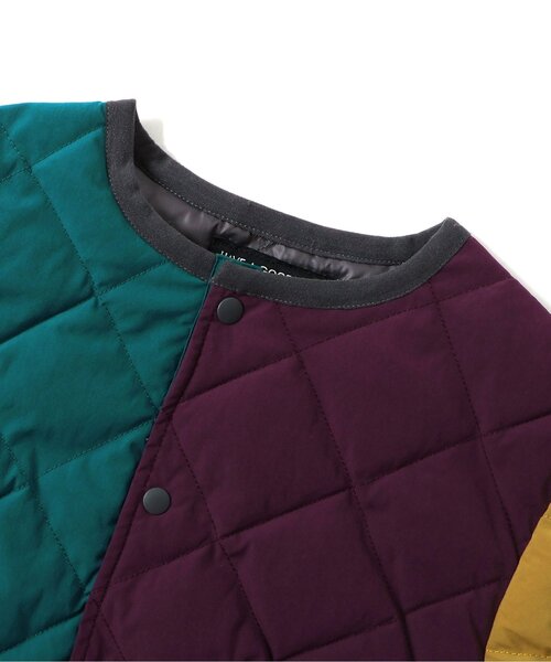 BREEZE（ブリーズ）の「【洗える】インナーキルトジャケット（ブルゾン・キッズ・レインボー/チェック/ピンク/カーキ/ブラック/ベージュ・90/100/110/120/130/140/160/150）」の8枚目の写真