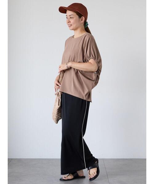 Lugnoncure（ルノンキュール）の「サイドラインジョーゼットナロースカート（スカート・レディース・ベージュ/グレー/ブラック・F）」の4枚目の写真