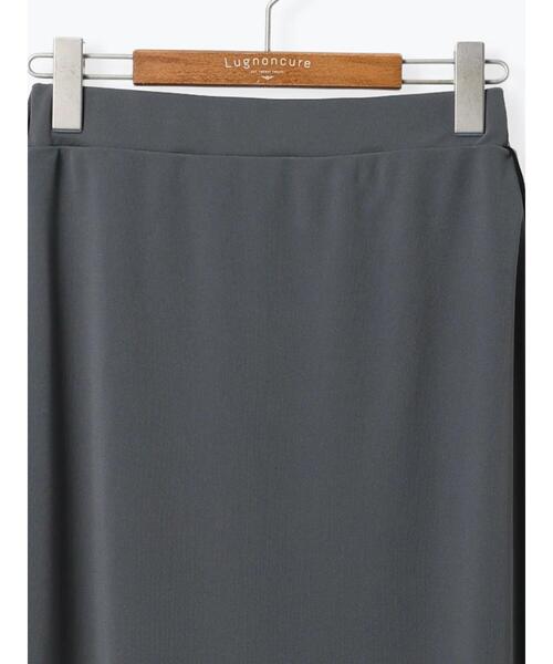 Lugnoncure（ルノンキュール）の「サイドラインジョーゼットナロースカート（スカート・レディース・ベージュ/グレー/ブラック・F）」の6枚目の写真