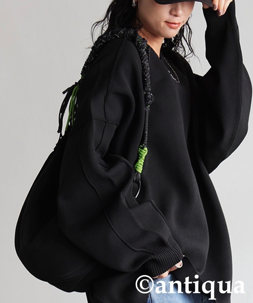 antiqua（アンティカ）の「スポンジニット（ニット/セーター・レディース・ブラック/ブルー/ベージュ/レッド・ONESIZE）」の11枚目の写真