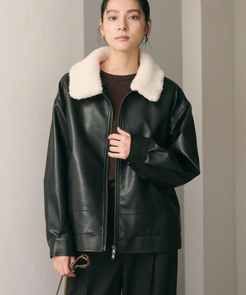 新品☆ MUVEIL ビジュータフタロングブルゾン/ユナイテッドアローズ、イエナ 新品☆ MUVEIL ビジュータフタロングブルゾン/ユナイテッドアローズ