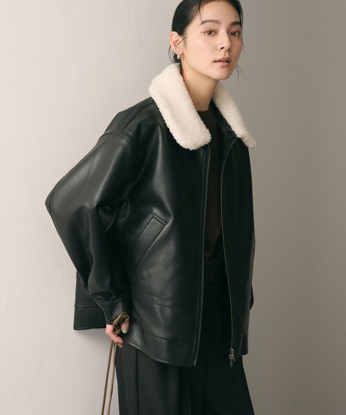 WEB限定】レザーライク 2WAYブルゾン（ブルゾン）｜BEAUTY&YOUTH