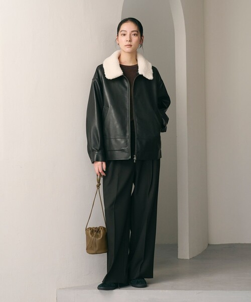 WEB限定】レザーライク 2WAYブルゾン（ブルゾン）｜BEAUTY&YOUTH