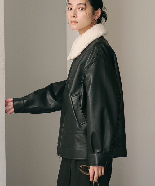 WEB限定】レザーライク 2WAYブルゾン（ブルゾン）｜BEAUTY&YOUTH