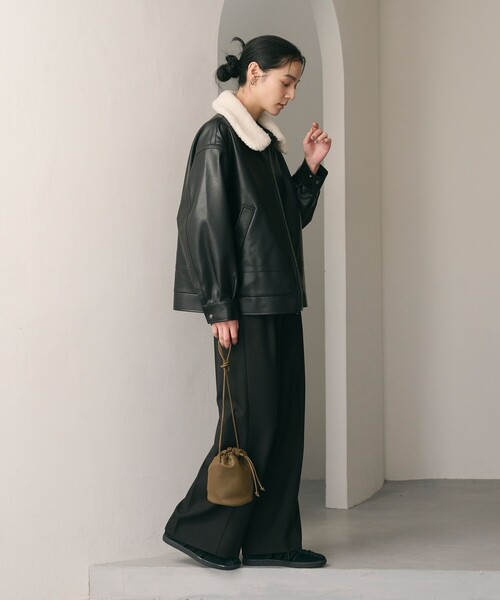 WEB限定】レザーライク 2WAYブルゾン（ブルゾン）｜BEAUTY&YOUTH