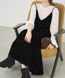 IENA イエナ ワンピース 黒 36(S位) 0401824G0040 IENA(イエナ) キャミソールワンピース24 040 900 9141 1 0 24