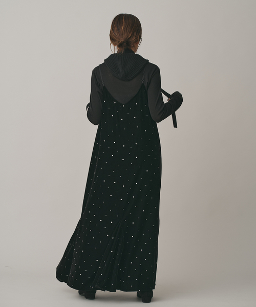 IENA（イエナ）の「COUTURE D’ADAM/クチュールドアダム Glitter Dress ベロアワンピース 261（ワンピース・レディース・ブラック・36）」の5枚目の写真