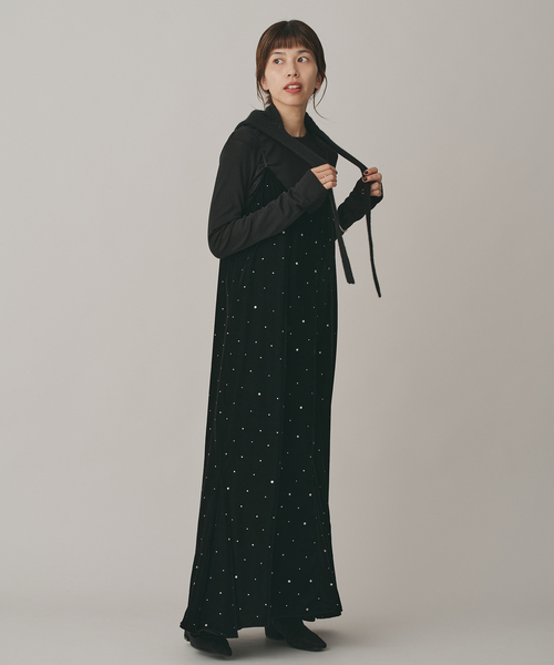 IENA（イエナ）の「COUTURE D’ADAM/クチュールドアダム Glitter Dress ベロアワンピース 261（ワンピース・レディース・ブラック・36）」の9枚目の写真