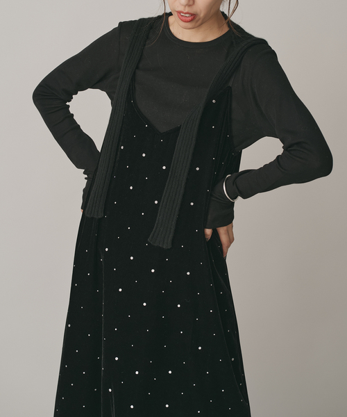IENA（イエナ）の「COUTURE D’ADAM/クチュールドアダム Glitter Dress ベロアワンピース 261（ワンピース・レディース・ブラック・36）」の19枚目の写真