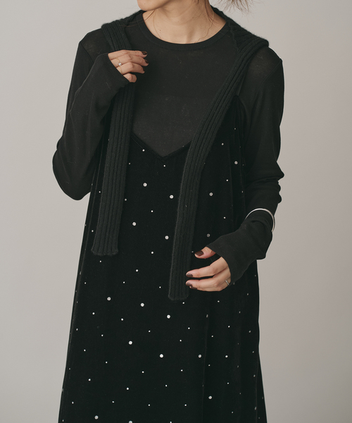 IENA（イエナ）の「COUTURE D’ADAM/クチュールドアダム Glitter Dress ベロアワンピース 261（ワンピース・レディース・ブラック・36）」の22枚目の写真