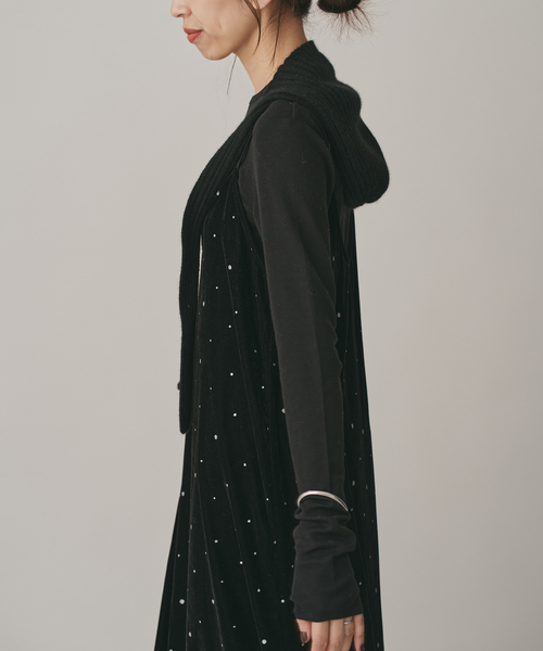 IENA（イエナ）の「COUTURE D’ADAM/クチュールドアダム Glitter Dress ベロアワンピース 261（ワンピース・レディース・ブラック・36）」の18枚目の写真