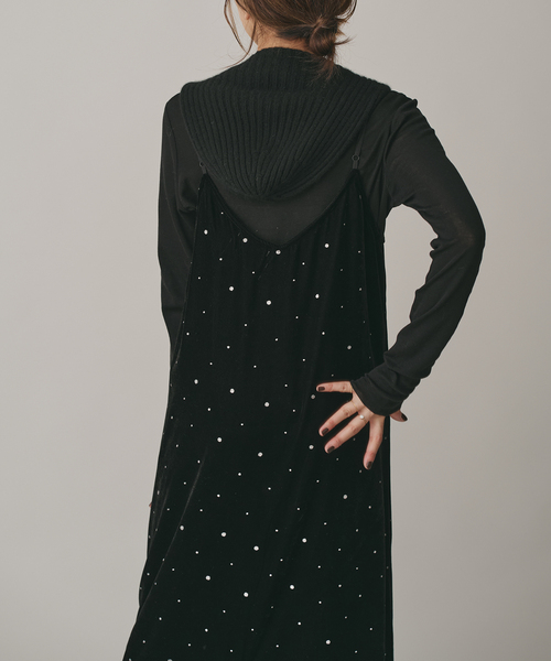 IENA（イエナ）の「COUTURE D’ADAM/クチュールドアダム Glitter Dress ベロアワンピース 261（ワンピース・レディース・ブラック・36）」の12枚目の写真