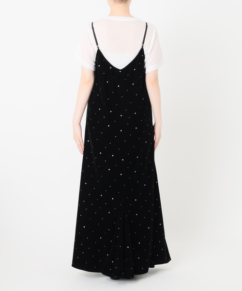 IENA（イエナ）の「COUTURE D’ADAM/クチュールドアダム Glitter Dress ベロアワンピース 261（ワンピース・レディース・ブラック・36）」の4枚目の写真