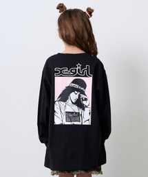 X-girl Stages | ガールバックプリント長袖Tシャツ(Tシャツ/カットソー)
