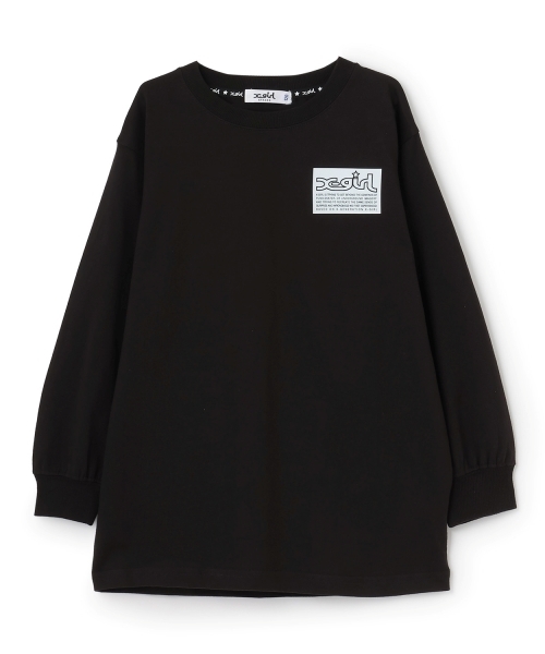 X-girl Stages(エックスガールステージス)の「ガールバックプリント長袖Tシャツ(Tシャツ/カットソー・キッズ・ブラック/オフホワイト/オレンジ・130cm/100cm/90cm/120cm/110cm/140cm)」の5枚目の写真