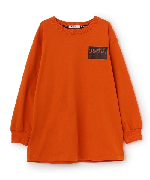 X-girl Stages(エックスガールステージス)の「ガールバックプリント長袖Tシャツ(Tシャツ/カットソー・キッズ・ブラック/オフホワイト/オレンジ・130cm/100cm/90cm/120cm/110cm/140cm)」の6枚目の写真