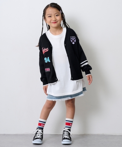 X-girl Stages(エックスガールステージス)の「ガールバックプリント長袖Tシャツ(Tシャツ/カットソー・キッズ・ブラック/オフホワイト/オレンジ・130cm/100cm/90cm/120cm/110cm/140cm)」の19枚目の写真