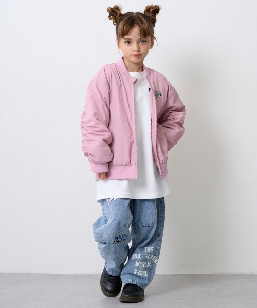 X-girl Stages(エックスガールステージス)の「ガールバックプリント長袖Tシャツ(Tシャツ/カットソー・キッズ・ブラック/オフホワイト/オレンジ・130cm/100cm/90cm/120cm/110cm/140cm)」の20枚目の写真