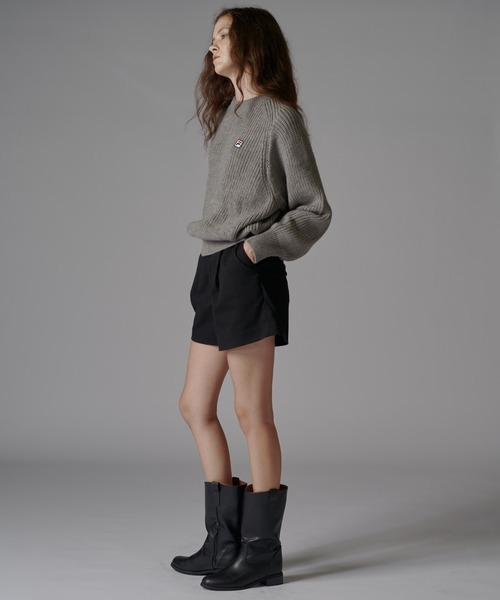 Lui's（ルイス）の「【FILA×Lui's】ハイネッククロップドニット