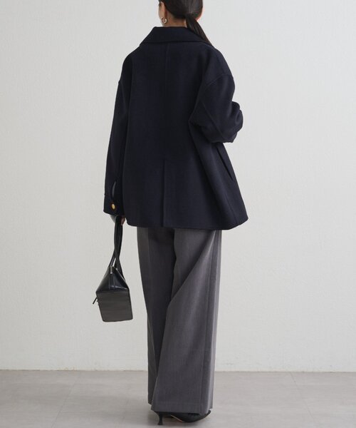 【LOUNGEDRESS】ミドルリバーコート　ネイビー ミドルリバーコート（その他アウター）｜LOUNGEDRESS（ラウンジドレス