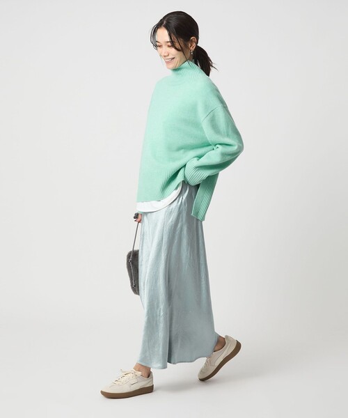 size SHORTあり］SERENITY ハイネック プルオーバー ニット（ニット