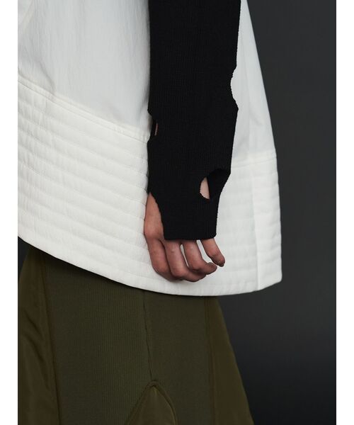 UN3D.（アンスリード）の「PADDING HEM DESIGN SH CAMISOLE / パデッドヘムデザインシャツキャミソール（シャツ/ブラウス・レディース・ホワイト/グレー/ブラック・36/38）」の7枚目の写真