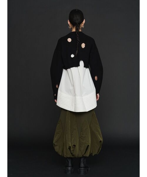 UN3D.（アンスリード）の「PADDING HEM DESIGN SH CAMISOLE / パデッドヘムデザインシャツキャミソール（シャツ/ブラウス・レディース・ホワイト/グレー/ブラック・36/38）」の10枚目の写真