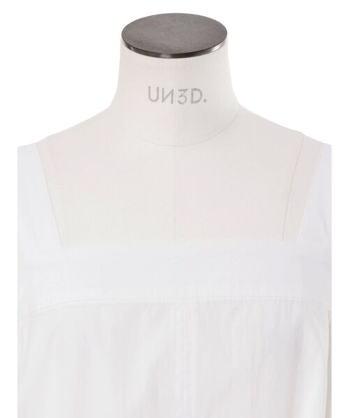 UN3D.（アンスリード）の「PADDING HEM DESIGN SH CAMISOLE / パデッドヘムデザインシャツキャミソール（シャツ/ブラウス・レディース・ホワイト/グレー/ブラック・36/38）」の18枚目の写真