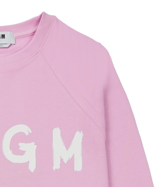 MSGM（エムエスジーエム）の「【NEW】MSGM ブラッシュロゴ スウェットシャツ（スウェット・レディース・オリーブ/ピンク・L/S/M/XS）」の9枚目の写真